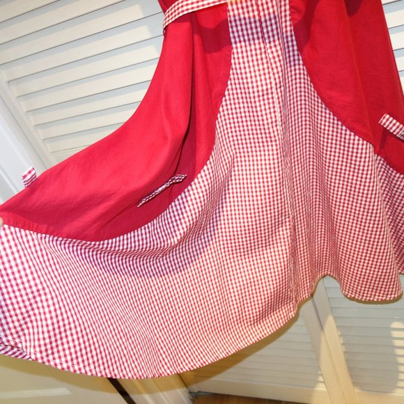 Trashy Diva by Candice Gwinn size 2 red white gingham dress - Picture 7 of 8
